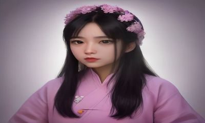 唐代周昉簪花仕女图局部，展现贵族女性袒领纱衫与华贵发饰的经典仕女画形象